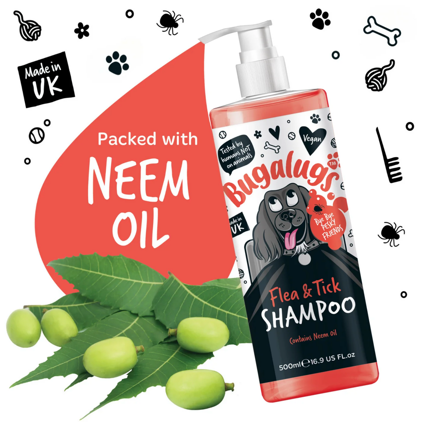 Bugalugs Shampoo Flea & Tick 250ml