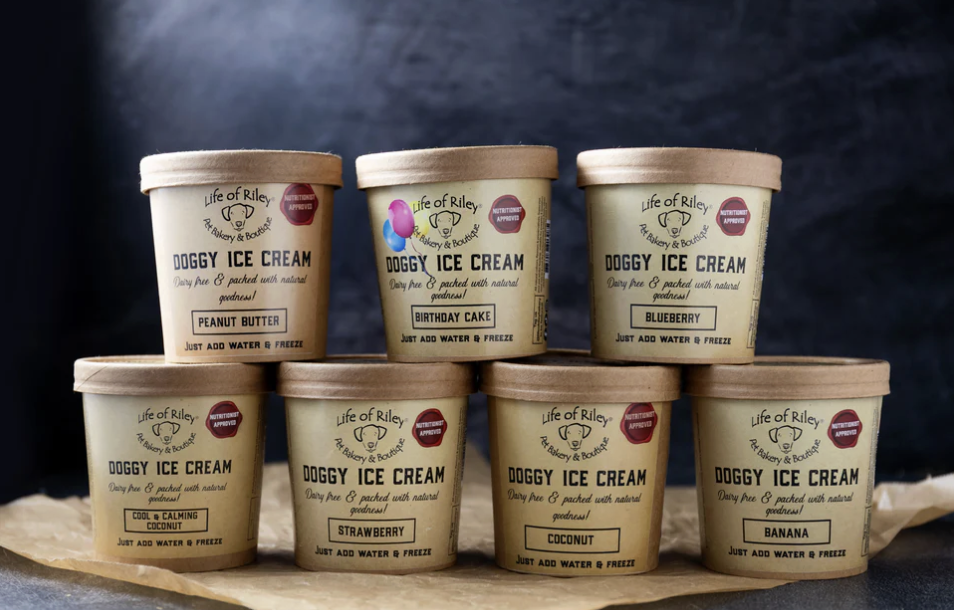 Life Of Riley Doggy Ice Cream Kit - Peanut Butter
