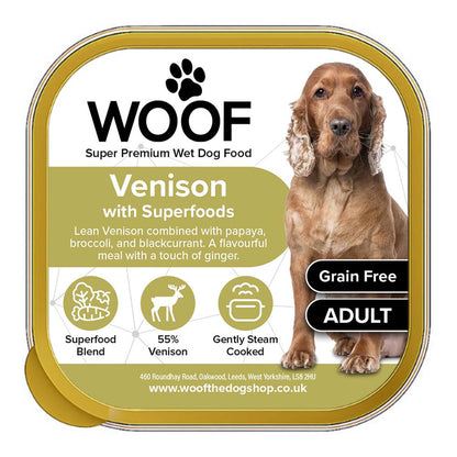 Woof Super Premium Wet Food Tray - various flavours