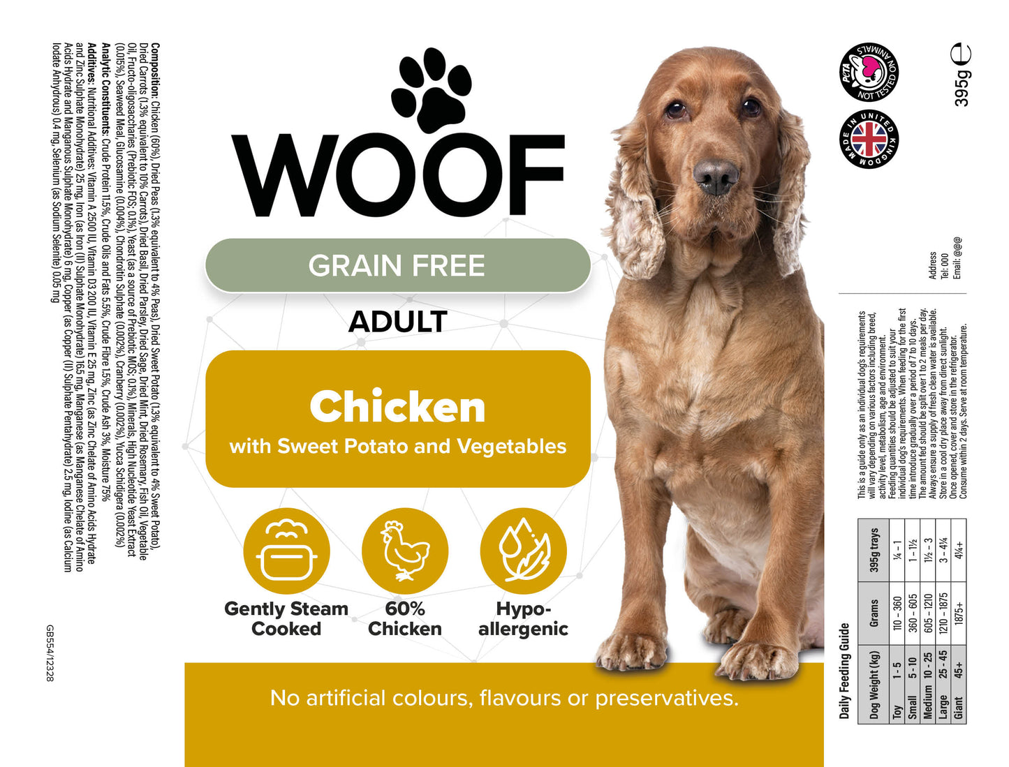 Woof Signature Collection Wet Food Tray - various flavours
