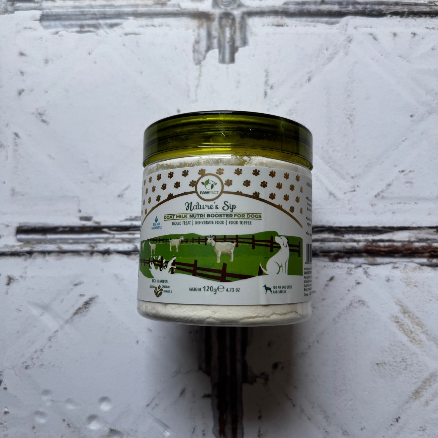 Pawfect Nature's Sip 100% Natural Goat Milk Powder - 120g/4.23oz
