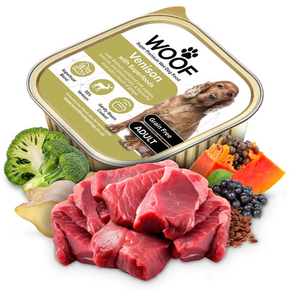 Woof Super Premium Wet Food Tray - various flavours