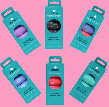 Adios Plastic Compostable Dog Poo Bags