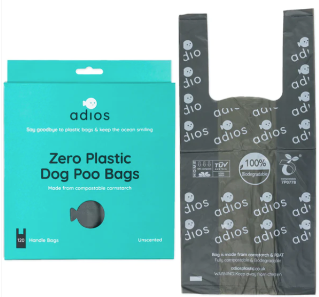 Adios Plastic Compostable Dog Poo Bags