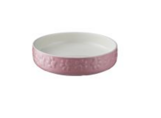 Pink Paw Print Dog Bowl