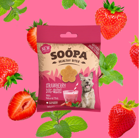 Soopa Healthy Bites Strawberry Dog-quiri