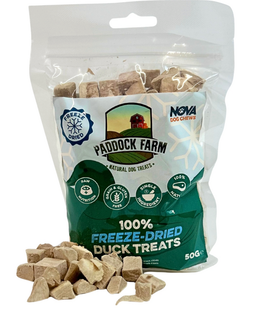 Paddock Farm Freeze Dried Duck Treats 50g