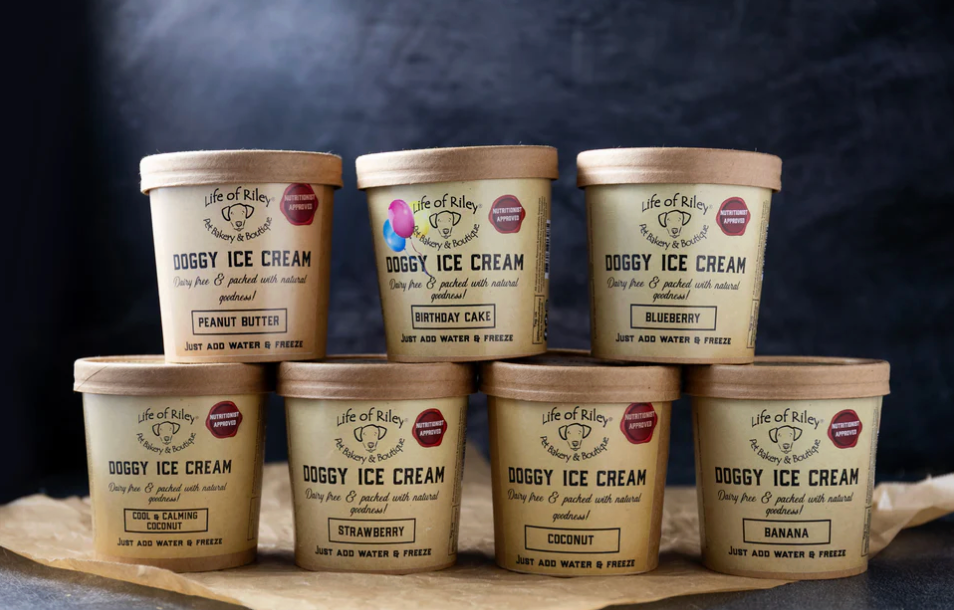 Life Of Riley Doggy Ice Cream Kit - Peanut Butter