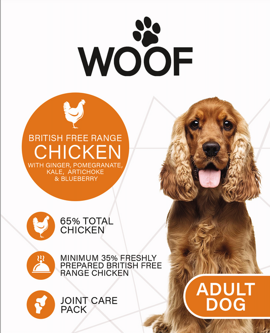 WOOF Superfood Complete Dry Food for Adult Dogs - Chicken