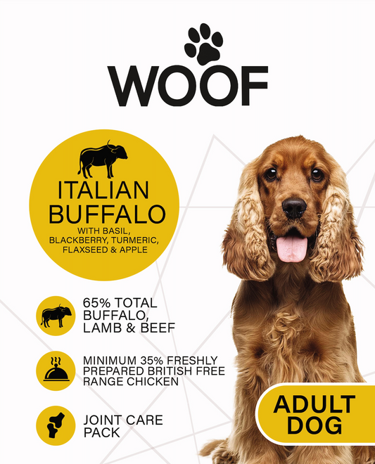 WOOF Superfood Complete Dry Food for Adult Dogs - Italian Buffalo