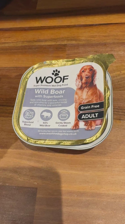 Woof Super Premium Wet Food Tray - various flavours