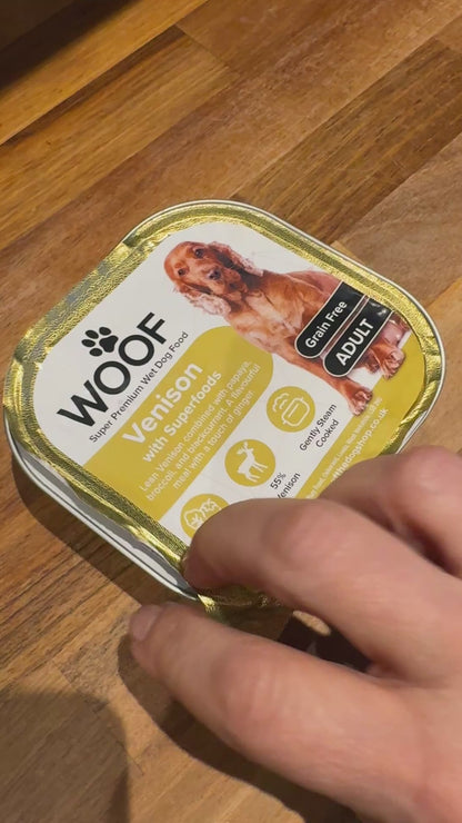 Woof Super Premium Wet Food Tray - various flavours